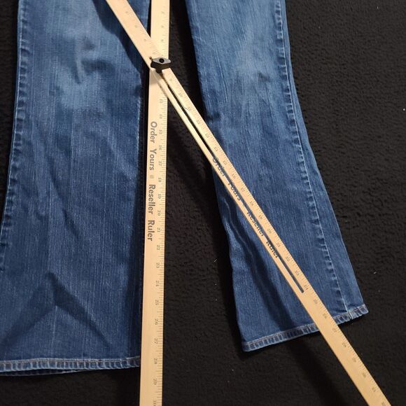 Eddie Bauer Womens Jeans Blue Size 8 Cotton Blend Classic Boot Cut Stretch - Picture 4 of 12